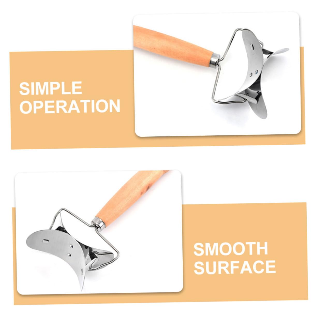 MAGICLULU 10pièces Outils Acier Inoxydable Pour Découper Des Peaux De Raviolis Avec Poignée Bois Coupeur De Pâte à Raviolis Et Outil De Cuisine Multifonctionnel