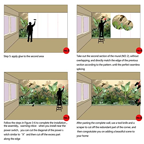 GLWYHY - Beautiful Pink Castle Children's Room Wallpaper Colorful Cartoon Bedroom Large Decorative murals(Non-self-Adhesive Wall Stickers)