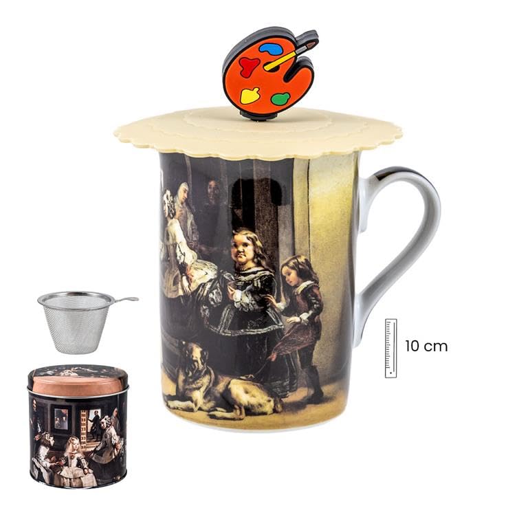 DRW Lot de 6 tasses à infusion avec filtre en acier inoxydable pour ménines 8 x 8 x 10 cm
