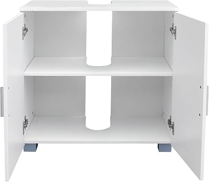 Pedestal Under Sink Storage Vanity with 2 Doors Traditional Bathroom Cabinet Space Saver Organizer White Pedestal Sink Storage Cabinet, Under Sink Cabinet, Bathroom Vanity Cabinet Great for Bathroom