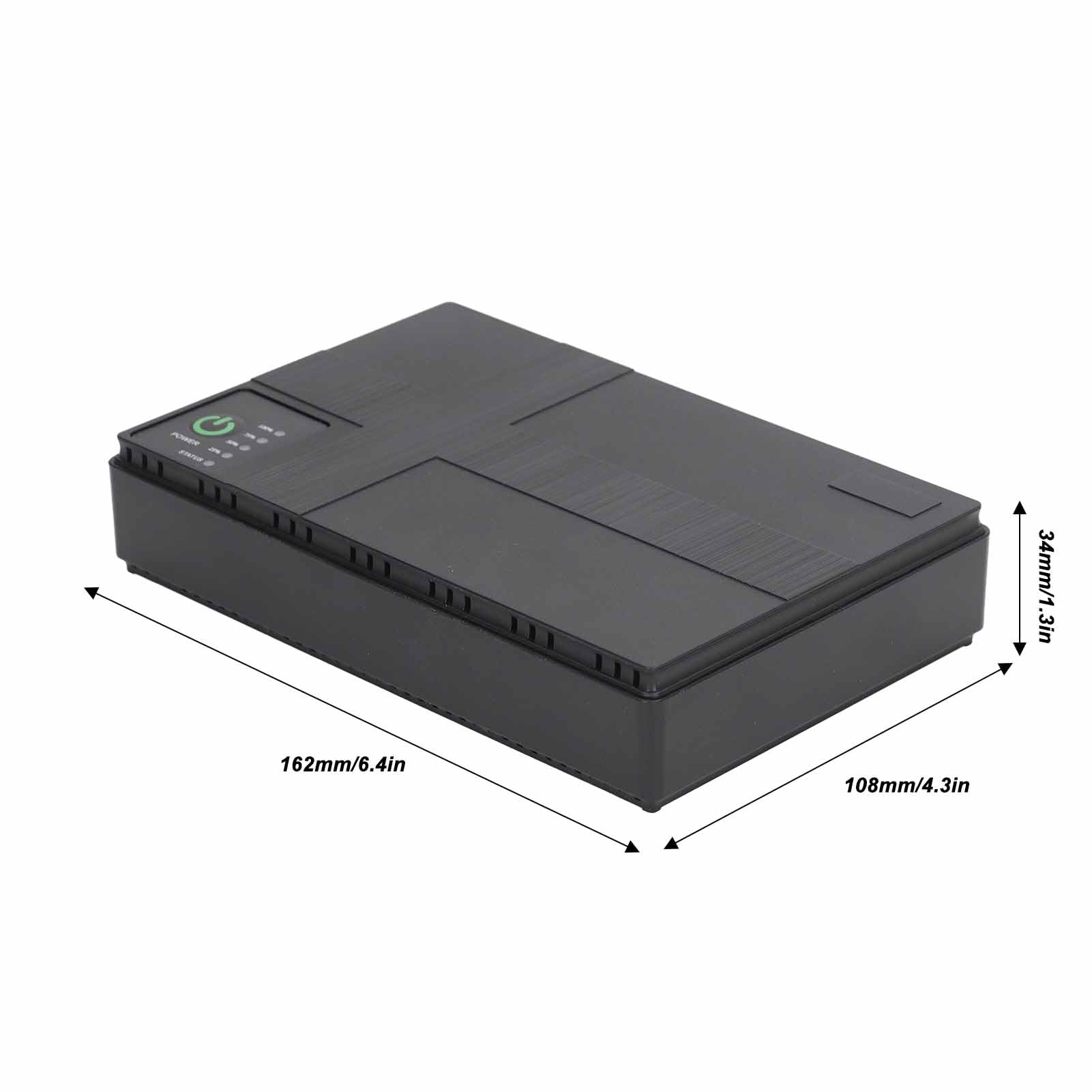 10400mAh Podwójne Wejście UPS Zapasowy Akumulator Mini Powerbank do Routera Modem Kamera Bezpieczeństwa 5V 9V 12V 2A, Wyjście POE 15V 24V 1A, do Rejestratora Linii Papilarnych,