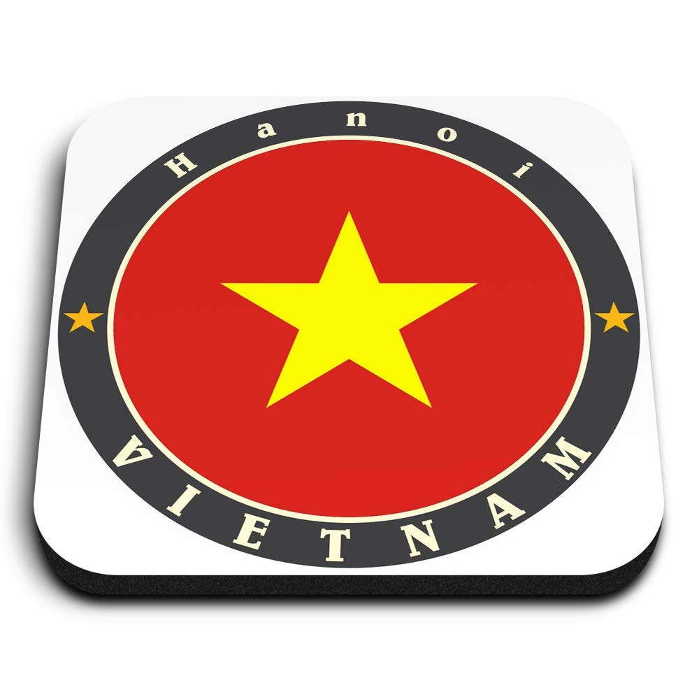 1 x Square MDF Fridge Magnet - Hanoi Vietnam Flag Travel Asia 5631