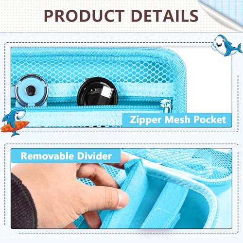 Image of Leayjeen Kids Camera Case Compatible with Cimizi /Gofunly /Aasonida /CAMCLID /LETSHAHA Kids Instant Print Camera, Kids Instant Camera for 1080P Printed Photos,Birthday Gifts for Kids-Blue(Case Only)