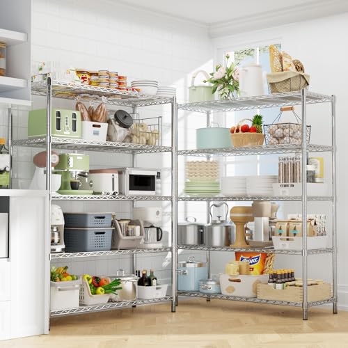 Image of ROOMTEC 5-Tier Wire Shelving Unit,45 inch W*20 inch D*72 inch H,Max Load 2000LBS