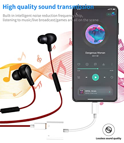 Zoyuzan Dual Usb-C Headphone Splitter 2In1 Dac Type C Jack Aux Charging Dongle Charger Audio Adapter Cable Compatible For Samsung Lg Apple Iphone15 Pro Max Plus Ipad Pro Air Mini Thunderbolt Cord Accessories thumb #5