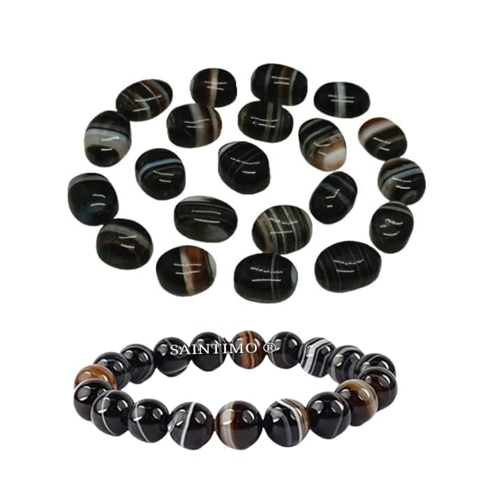 SAINTIMO ® Natural Sulemani Hakik Stones with bracelet| Set of 21 Pieces | Premium Quality Stones for Men & Women | Natural Sulemani Hakik Loose Gemstone (B0DC5CWN14) Amazon Price History, Amazon Price Tracker