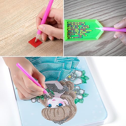 20PCS Green Plastic Diamond Painting Trays,3.5inches x 1.9inches Bead Sorting Trays Organizer, Diamond Painting Tool Accessories for DIY Art Craft (Green 20PCS) - Thumbnail 5