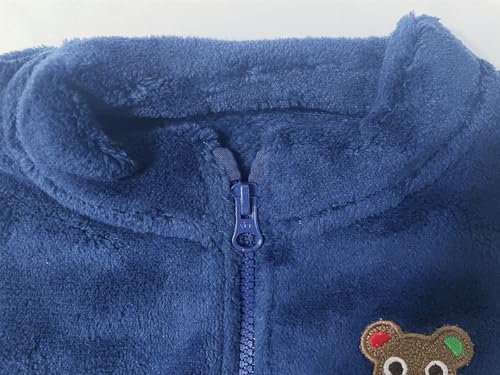 Baby Boys Girls Winter Thick Vest Soft Sleeveless Waistcoat Cartoon Zipper Jacket2