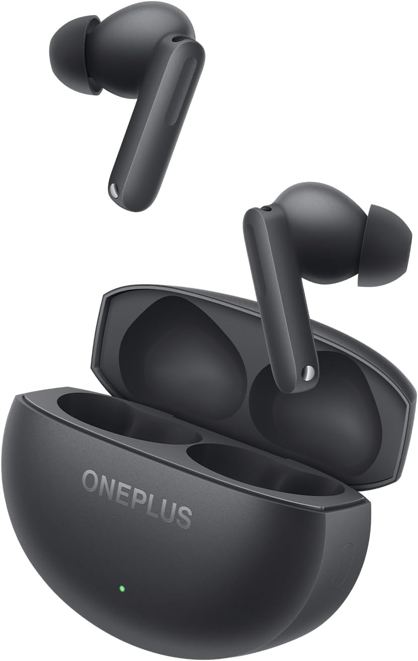 Buds 4 Wireless Earbuds, 45H Playtime, 55dB ANC Dual Drivers, Hi-Res LHDC 5.0 audio, Smart Adaptive Noise Cancellation, Grey