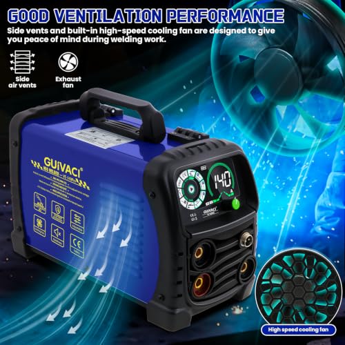 Poste à souder MIG MAG 140 A - Fil de remplissage sans gaz - 3 en 1 MIG/Stick - Convient pour fil de soudage de 0,8 mm - Machine à souder à électrodes pour bricolage et atelier – vue 3