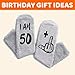 HAPPYPOP 51st Birthday Gifts Ideas for Men - Socks for 51 Year Olds, Ideal Gifts for 51 Year Old Middle Aged Man