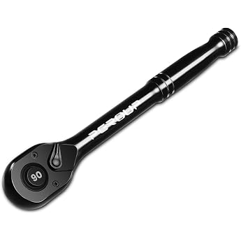 3/8 Zoll Ratsche Umschaltknarre 90 Z hne Ratschenschl ssel Knarre Mit Ergonomischer Griff und Schnellverschluss-Knopf
