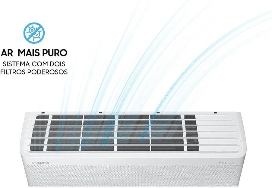 Samsung Air Conditioner showing internal air filters