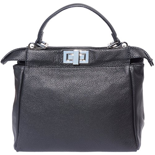 HANDBAG WITH REMOVABLE AND ADJUSTABLE SHOULDER STRAP MADE IN ITALY