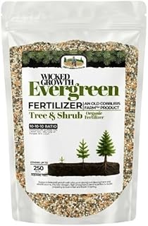 Old Cobblers Farm™ Wicked Growth Evergreen Fertilizer with Iron – Complete Tree & Shrub Nutrition for Deep Green Foliage, Root Growth & Year-Round Health (5 lbs | 10 lbs | 15 lbs | 20 lbs) (10 lbs)