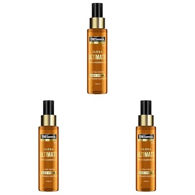 TRESemme Gloss Ultimate Ultra Shine Hair Serum 100ml with Macadamia Oil & Vitamin E, for Super shiny Finish (Pack of 3)