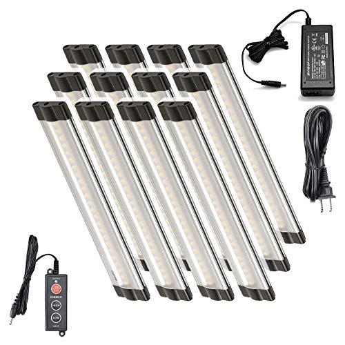 Lightkiwi V4918 6 Inch Cool White Modular LED Under Cabinet Lighting - Pro Kit (12 Panels)