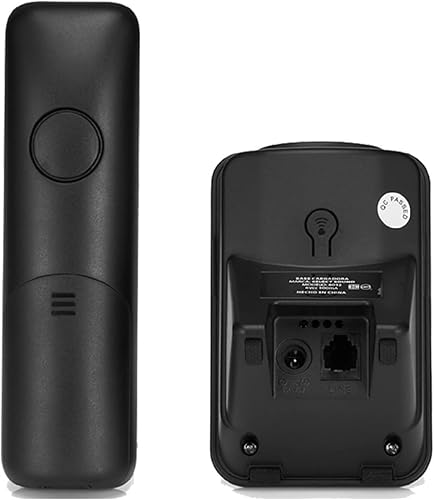 Miniatura 2 de BINOXY Teléfono de escritorio inalámbrico para uso doméstico y oficina, contestador automático de 1.9 GHz, identificación de llamadas parlantes