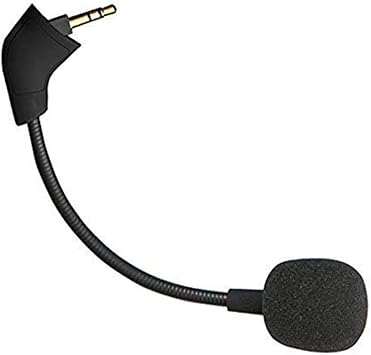 Replacement HyperX Gaming Microphone 3.5mm Uncredit Microphone Boom for HyperX Cloud/Cloud X/Cloud 2 II/Cloud Core/and Cloud Pro Silver Gaming Headsets