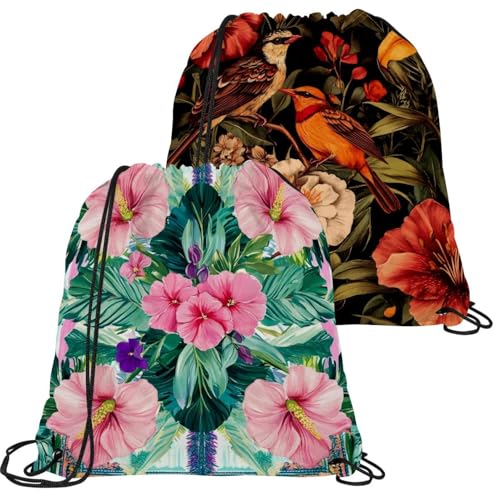 Sac de gym étanche à cordon lot de 2 pochettes pliables multicolores multisport voyage