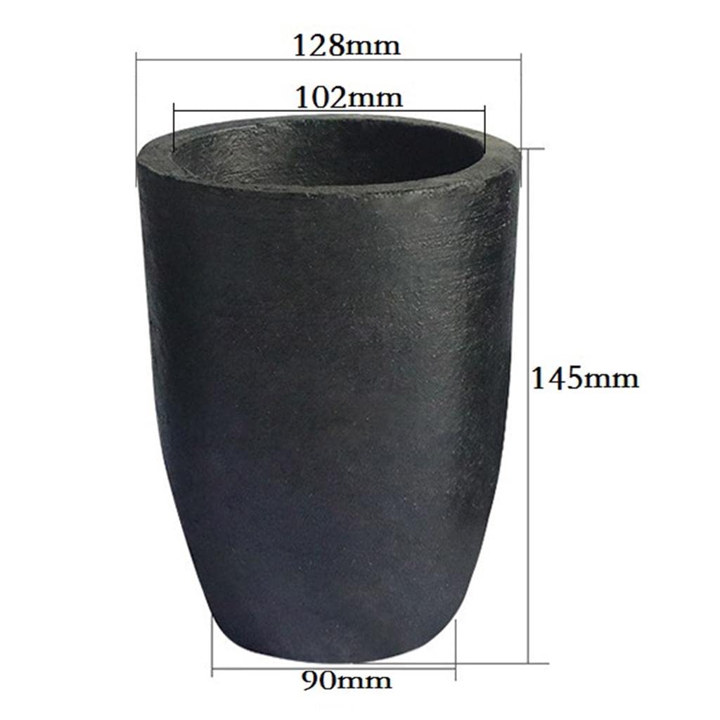 Mini crogiolo in grafite per fusione fusione raffinazione DiaxH 128x145mm, Dia x H 128x145mm