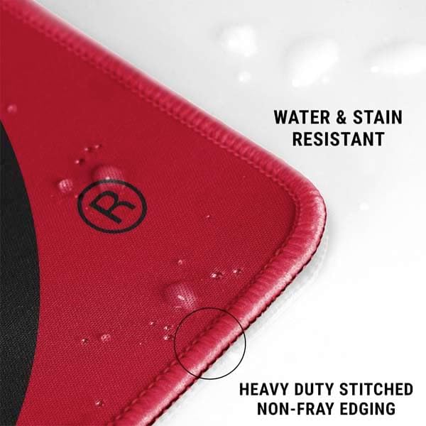 Skinit Extra Large Gaming Mouse Pad - Officially Licensed University of Utah Logo Design with Stitched Edges, Waterproof, Non-Slip Rubber Base, Desk Mat for Keyboard & Mouse, 35.75" x 15.4" inches