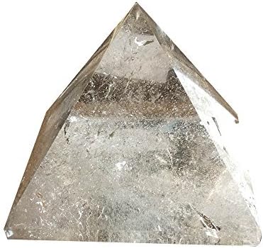 HongJinTian Natural Crystals Clear Quartz Crystal Pyramid APPROX. W2.20Inches for Reiki Healing