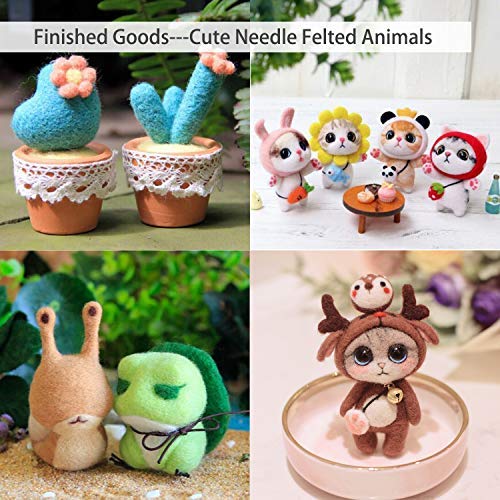 Needle Felting Kit - Needle Felting Needle - Wool Felt Tools - Felting Foam Starter Set For Adults #TOP1