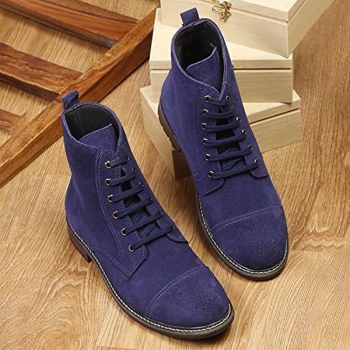 LOUIS STITCH Men's Italian Suede Leather High Ankle Long Boots