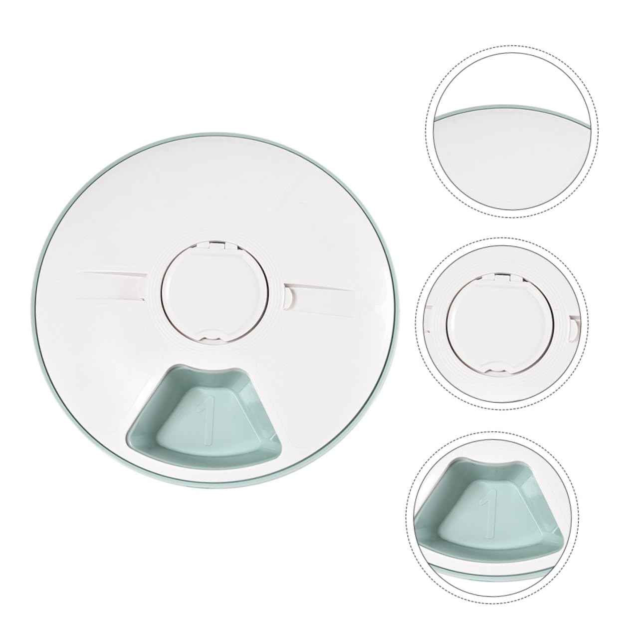 UKCOCO Ciotola per Alimenti per Cani Staccabile Design Antiscivolo Facile da Pulire Somministrazione di Cibo Adatta per Pasti Pratica per Animali Domestici