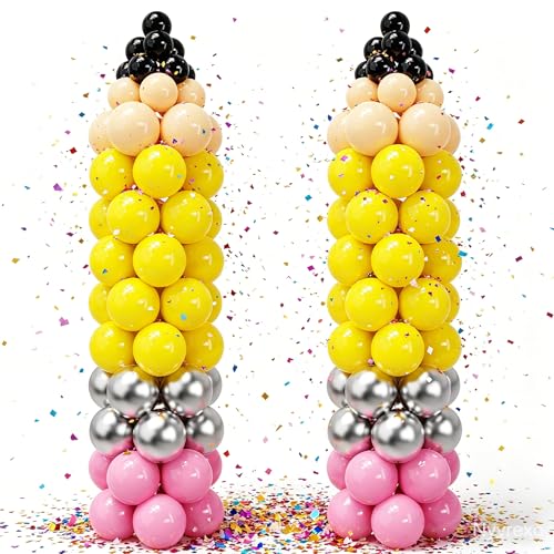 163Pcs Back to School Pencil Balloons 12Inch Pencil Colorful Balloon DIY Arch Kit Welcome Back First Day of School Classroom Kindergarten Party Decorations