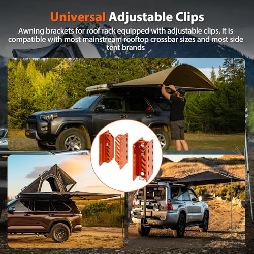 Soportes de toldo para portaequipajes universales y accesorios de tienda de campaña para camping 4