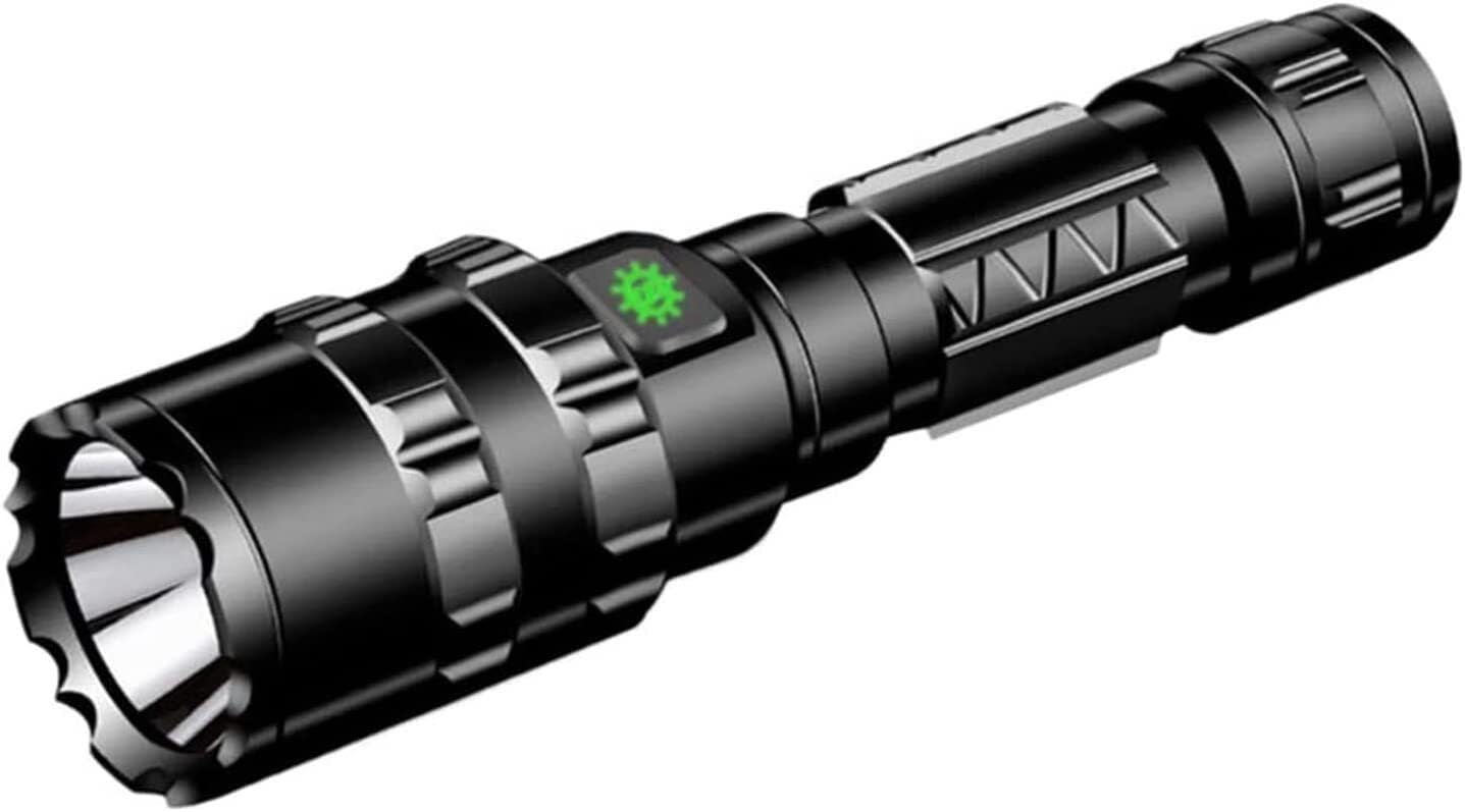 QFGVMXBWKZH LED Flashlight - Powerful Waterproof Flashlight - High Lumen, Zoomable, 5 Modes - Perfect for Camping Biking Home Emergency or Gift-Giving