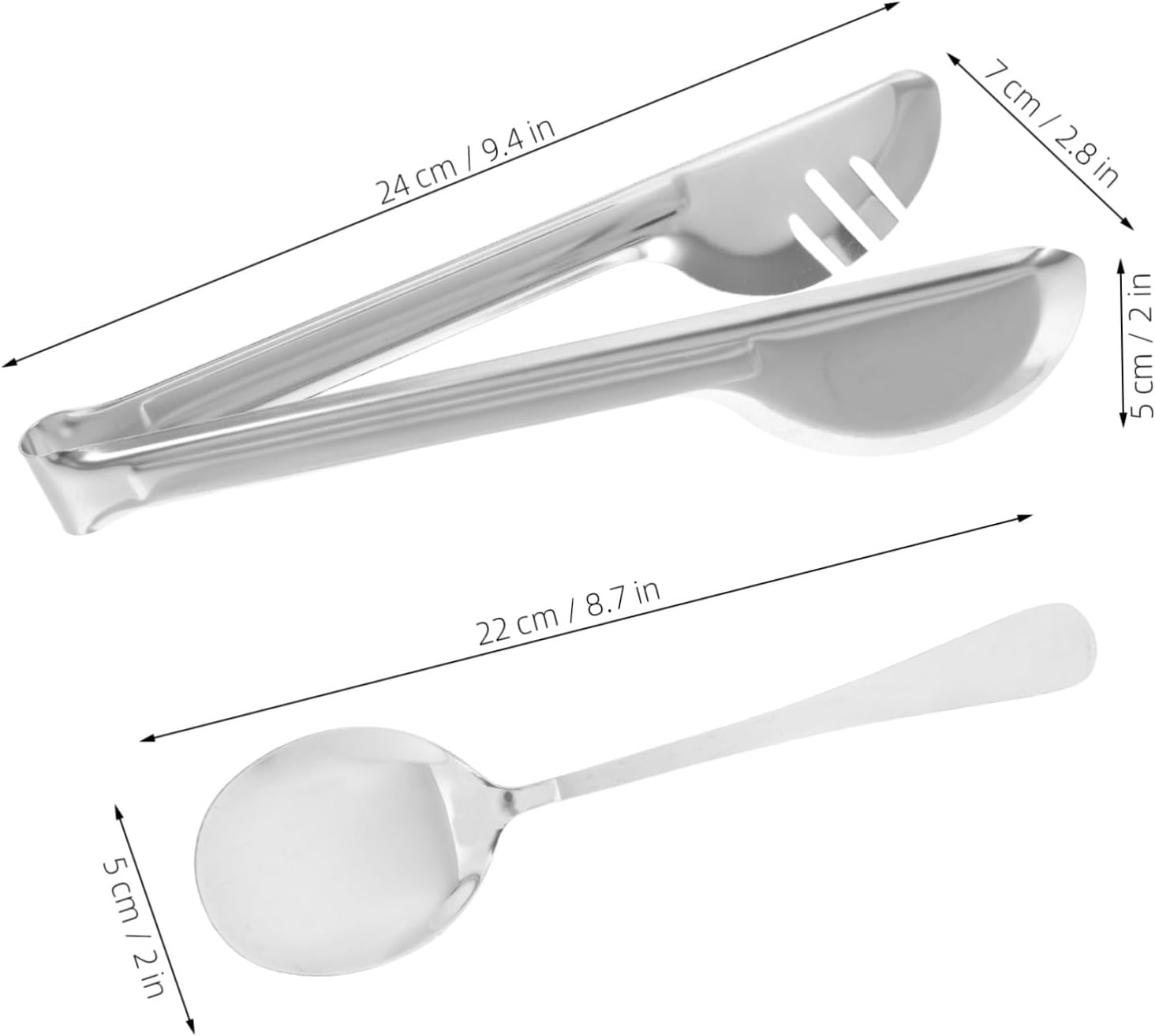 18pcs Stainless Steel Serving Utensils Set Serving Spoons Slotted Skimmer and Tongs for Weddings Buffets and Home Dining Events