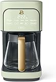 B- 12-Cup Programmable Coffee Maker with Touch-Activated Display, Auto Brew Timer, Reusable Filter & Large Glass Carafe (Sage Green)