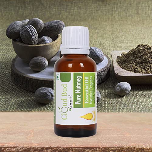 Cloud Bud Pure Nutmeg Essential Oil 15Ml (0.507Oz)- Myristica Fragrans (100% Pure And Natural Steam Distilled) #TOP1