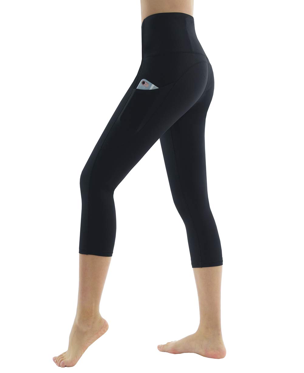 Dragon FitHigh Waist Yoga Leggings with 3 Pockets,Tummy Control Workout Running 4 Way Stretch Yoga Pants