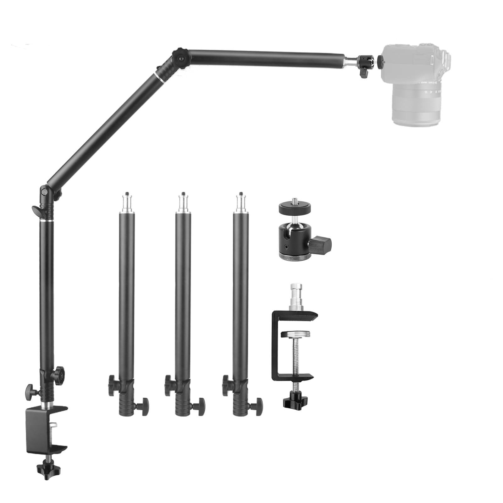 クランプ式アーム照明 クランプ式アームライト（電球別売/E26/スイングアーム/60W/コード長