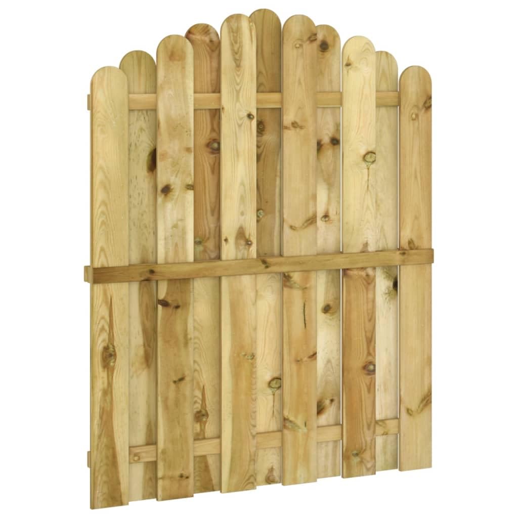 Portail de Jardin Bois de pin imprégné 100x125 cm,Portillons-45328