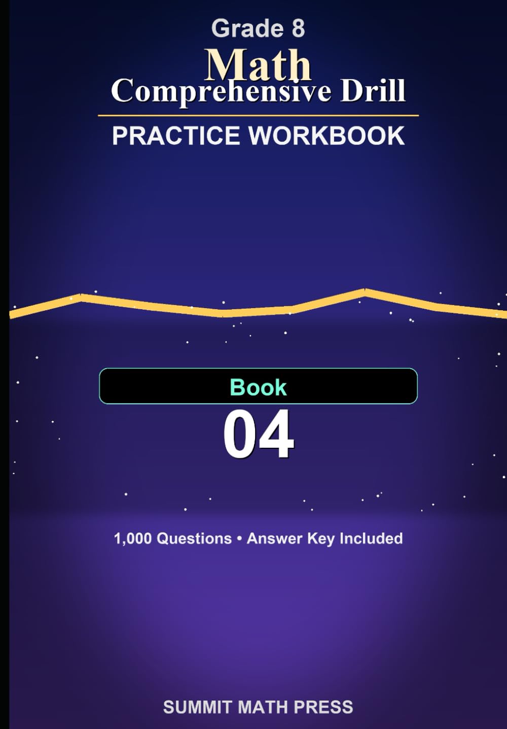 Grade 8 Math Comprehensive Drill Workbook — Book 4: 1,000 problems. 7 core topics. Real progress