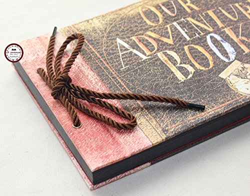 Álbum de fotos DIY para aniversario y boda, 'Our Adventure Book Up', tapas duras, 80 páginas en cartulina negra, tamaño 11.61 x 7.48 pulgadas miniatura 3