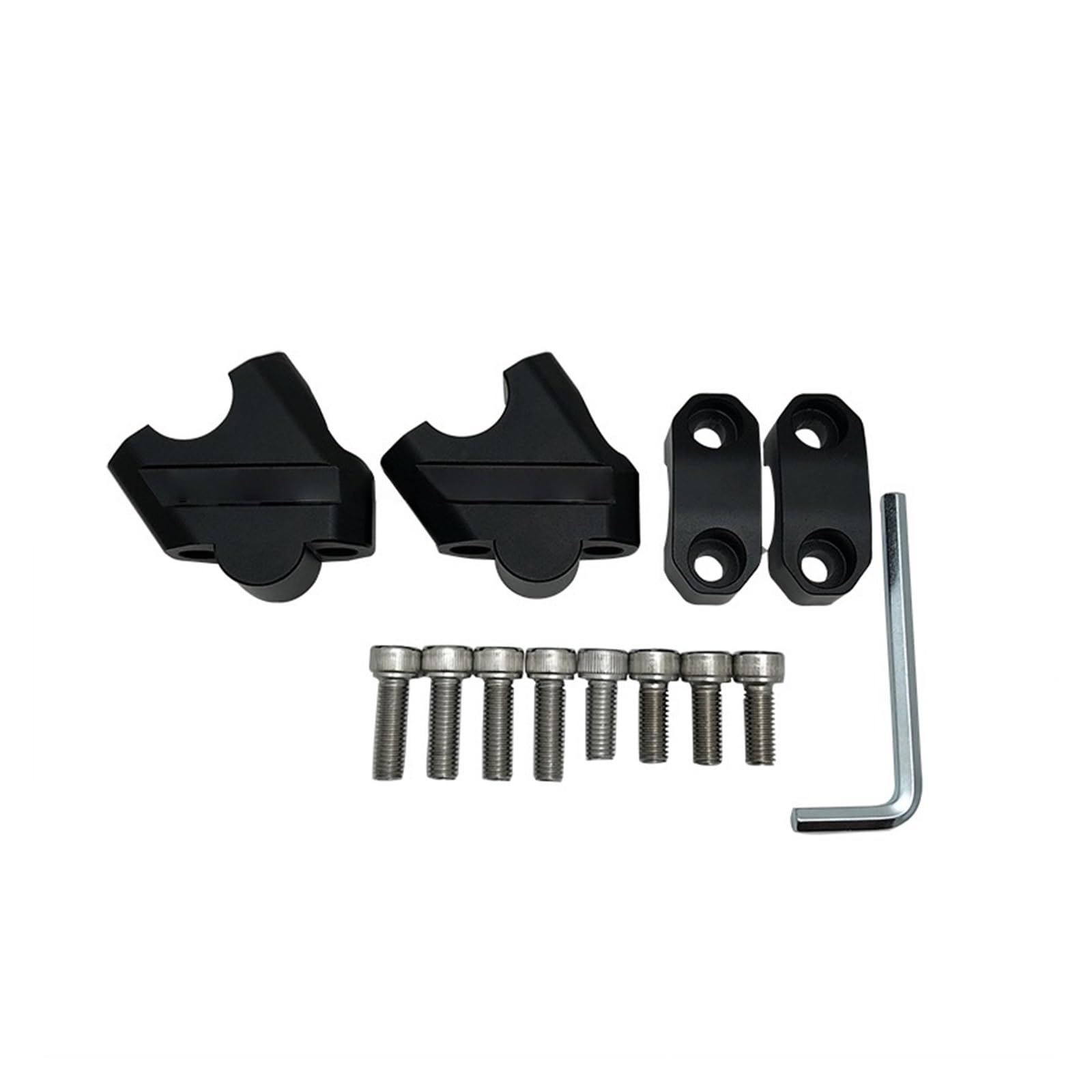 Passend Für Honda NTV650 NTV 650 Deauville 700 Varadero 125 Motorrad Lenker Riser Bar Montieren Griff Klemme Lenker Riser(22mm Silver)