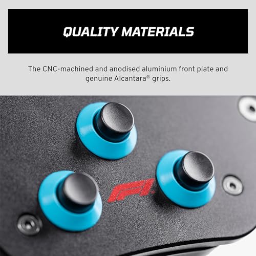 Image of FANATEC Sim Racing ClubSport Steering Wheel F1 Esports V2 - Officially Licensed Formula 1 Product, Alcantara Grips, LED Display, Magnetic Paddles, Integrated Vibration Motors - PC