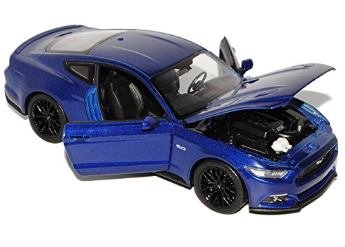Welly Ford Mustang VI Coupé Blau Ab 2014 1/24
