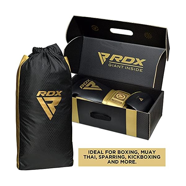 RDX-Professional-Boxing-Sparring-Gloves-Mark-PRO-Competition-Super-Skin-Maya-Hide-Leather-Multi-Layered-Padded-Wrist-Support-EZ-Strap-for-Firm-Secure-Fit-Kickboxing-Training RDX Professional Boxing Sparring Gloves, Mark PRO Competition, Super Skin Maya Hide Leather, Multi-Layered, Padded Wrist Support, EZ Strap for Firm Secure Fit, Kickboxing Training