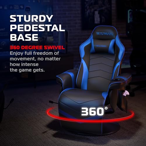 Image of Respawn 900 Gaming Recliner Chair with Footrest, Cup Holder and Swivel