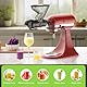 TPGSING Kau-Entsafter-Aufsatz für Kitchenaid-Standmixer, Kaltpressen langsamer Entsafter Aufsatz für KitchenAid, Entsafteraufsatz für KitchenAid Gemüse und Obst Dual-Einfüllschacht