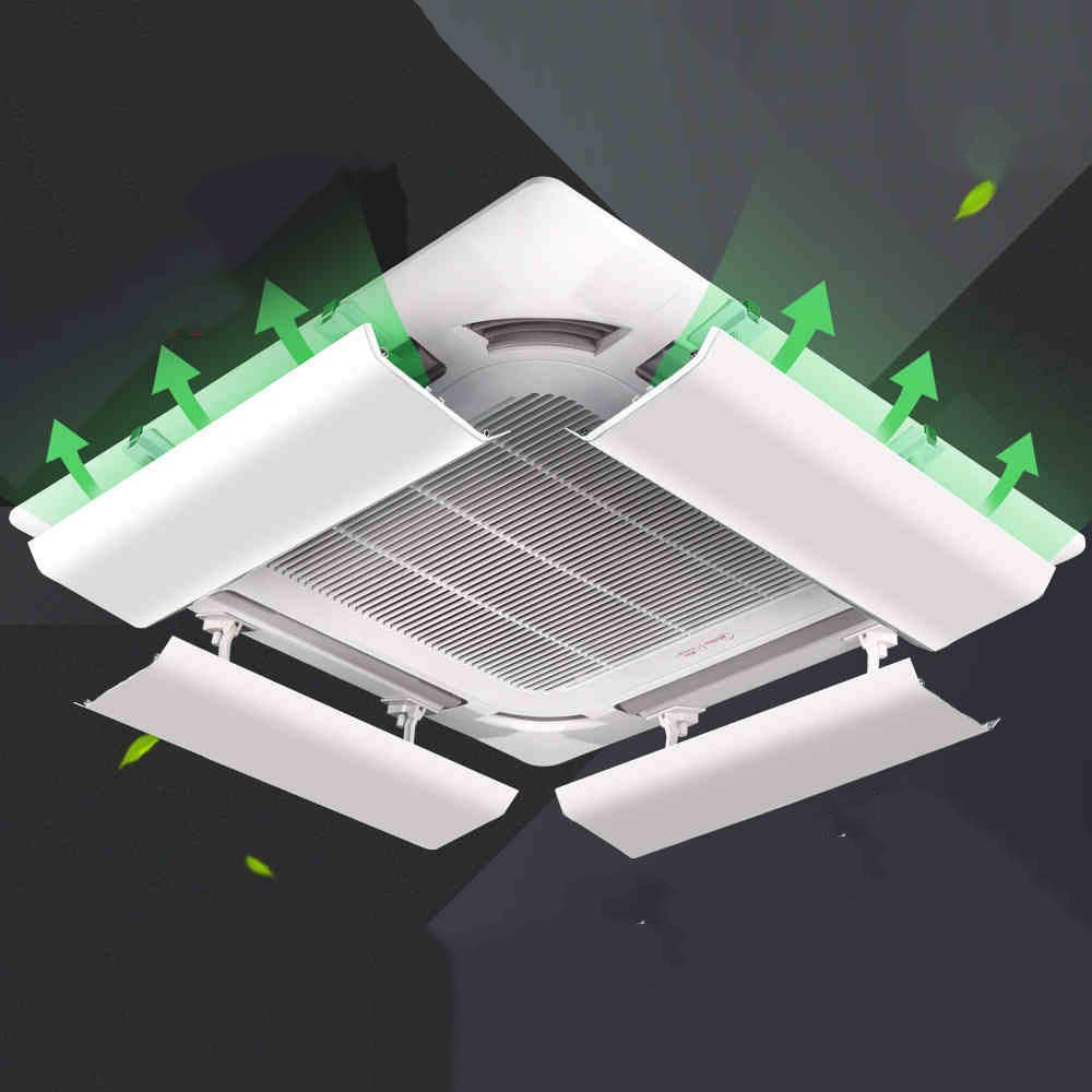 Deflettore Aria Condizionata Centralizzata A Soffitto Inclinazione Regolabile Installazione Facile Impedisce All'Aria Fredda di Soffiare Dritta (Un Pezzo) (40cm)