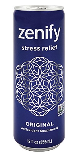 Zenify Original All Natural Sparkling Calming Stress Relief Beverage, Formula with L-Theanine, GABA