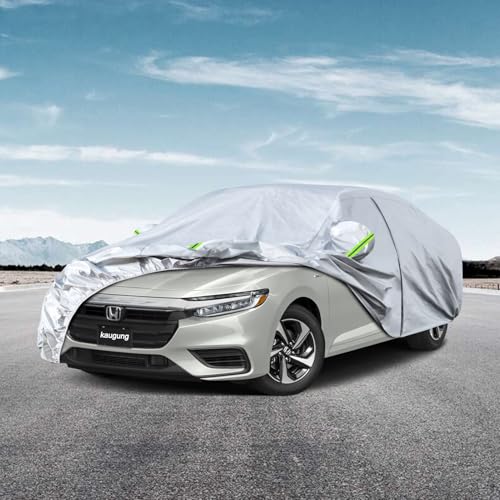 Image of Kaugung 6 Layers Car Cover Custom Fit Honda Insight from 2019 to 2025, Waterproof All Weather Resistant Outdoor Indoor Sun Rain Dust Snow Protection.(USA Warehouse,Within 3-7 Days)